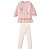 Conjunto Infantil Menina Little – Moletom Rosa Bailarina 2 Peças - Imagem 2
