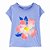Camiseta Infantil Menina Carter’s Azul Flor Manga Curta - Imagem 1