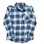Camisa Infantil Hurley Xadrez Azul – Look Estiloso Menino - Imagem 1
