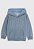 Blusa Moletom Infantil GAP Azul Logo Bordado Branco - Imagem 1
