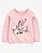 Blusa Moletom Infantil Menina Carter’s Rosa Estampa Cachorro - Imagem 1