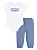 Roupa Infantil Menino Levis Conj 2 Pçs Body e Calça Azul - Imagem 1