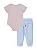 Conjunto Infantil Menina Levi’s – Body Rosa e Calça Azul - Imagem 2