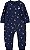 Macacão Infantil Menina Levi’s – Canelado Azul com Flores - Imagem 1