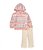 Conjunto Roxy Infantil Menina – Blusa Atoalhada Listras e Calça - Imagem 1