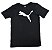 Camiseta Infantil Puma Preta Logo Branco – Manga Curta - Imagem 1