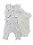 Conjunto Infantil Menina Carter’s 3 Peças Cardigan Fio Azul Claro - Imagem 1
