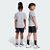 Conjunto Infantil Adidas Camiseta Cinza e Shorts Preto - Imagem 3