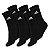 Meia Infantil Adidas Preta 6 Pares Cano Alto Original - Imagem 1