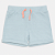 Shorts Infantil Menina Pekkle Azul Claro Algodão Confortável - Imagem 1