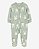 Macacão Baby Bunny Verde Algodão Coelho com Zíper Bidirecional - Imagem 1