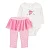 Conjunto 2 Peças Bebê Menina Carter’s Body + Calça Tule Rosa - Imagem 1