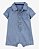 Romper Polo Bebê Carter’s Jeans Fake Algodão Azul - Imagem 1