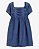 Vestido Infantil Menina OshKosh Jeans Azul Franzido - Imagem 1
