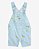 Jardineira Jeans Infantil Menina OshKosh Azul Floral - Imagem 1