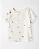 Conjunto Infantil Little Planet Jardineira Jeans + Camiseta Bege - Imagem 3