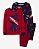 Pijama Infantil Menino Carter’s 4 Peças Vermelho e Azul Marinho Ninja - Imagem 1