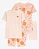 Pijama Infantil Menina Carter’s 4 Peças Laranja Bordado Importado - Imagem 1