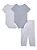 Kit Infantil Menino Tommy Hilfiger 3 Peças 2 Bodys Listrado e Cinza + Calça - Imagem 3
