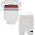 Conjunto Infantil Menino Quiksilver 2 Peças Body + Calça Cinza - Imagem 1