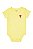 Body Infantil Menina Garanimals Amarelo Flor Bordada Importado - Imagem 1