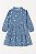 Vestido Infantil Menina Limited Too Floral Azul Manga Longa Importado - Imagem 1