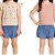 Conjunto Infantil Menina Calvin Klein 3 Peças Camiseta Floral + Rosa + Shorts - Imagem 2