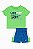 Conjunto 2 Peças Menino Reebok Camiseta Verde e Bermuda Azul - Imagem 1