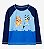 Camiseta Praia Manga Longa Azul Bluey - Imagem 1