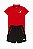 Conjunto 2 Peças Menino Champion Camiseta Polo Vermelha Com Bermuda - Imagem 1