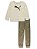 Conjunto 2 Peças Menino Puma Camiseta Bege Manga Longa Com Calça - Imagem 1
