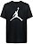 Camiseta Manga Curta Menino Air Jordan Preta Logo Branca - Imagem 1