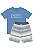 Conjunto Infantil 2 Peças Menino Quiksilver Camiseta e Bermuda Atoalhada - Imagem 1