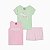 Conjunto Infantil Menina Puma 3 Peças Camiseta Verde e Regata - Imagem 1