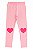 Calça Legging Free Style Menina - Rosa Coração - Imagem 1