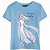 Camiseta Infantil Menina Disney Manga Curta Azul Frozen - Imagem 1