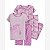 Pijama Infantil Menina 4 Peças Lilás Zebra - Imagem 1