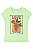 Camiseta Infantil Menina Oshkosh Manga Curta Verde Rosas Love - Imagem 1