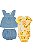 Conjunto Infantil Menina Carters 3 Peças Bata Jeans Body Amarelo Floral - Imagem 1