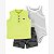Conjunto Infantil Menino Carters 3 Peças Regata Neon Avião - Imagem 1