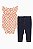 Conjunto Infantil Menina Carters 2 Peças Body Xadrez Calça Jeans Fake - Imagem 1