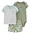Conjunto Infantil Menino Carters 3 Peças Body Tucano Bermuda Floral - Imagem 1