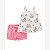 Conjunto Infantil Menina Carters 2 Peças Bata Floral Shorts Pink - Imagem 1