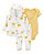 Conjunto Infantil Menina Carters 3 Peças Jaqueta Branca Flor Amarela - Imagem 1