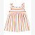 Vestido Infantil Menina Carters Listras Laranja - Imagem 1