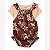 Conjunto Menina Carters 2 Peças Romper Marrom Com Camiseta - Imagem 1