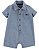 Romper Infantil Menino Carters Jeans Fake Bordado Carro - Imagem 1