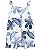 Romper Infantil Menina Carters Branco Alça Floral Azul - Imagem 1