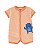 Romper Infantil Menino Carters Listrado Laranja Monstrinho - Imagem 1