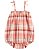 Romper Infantil Menina Baby B'gosh Alça Xadrez Com Babado - Imagem 1